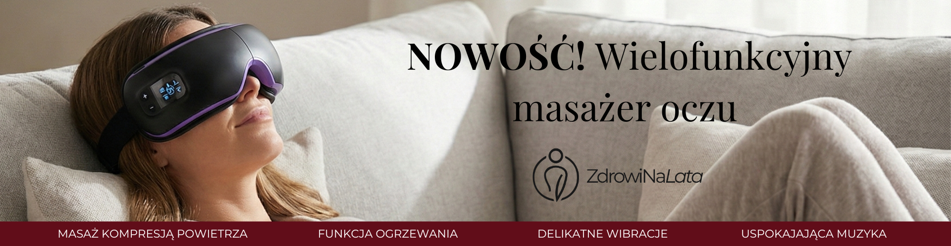 Baner masażer okolic oczu